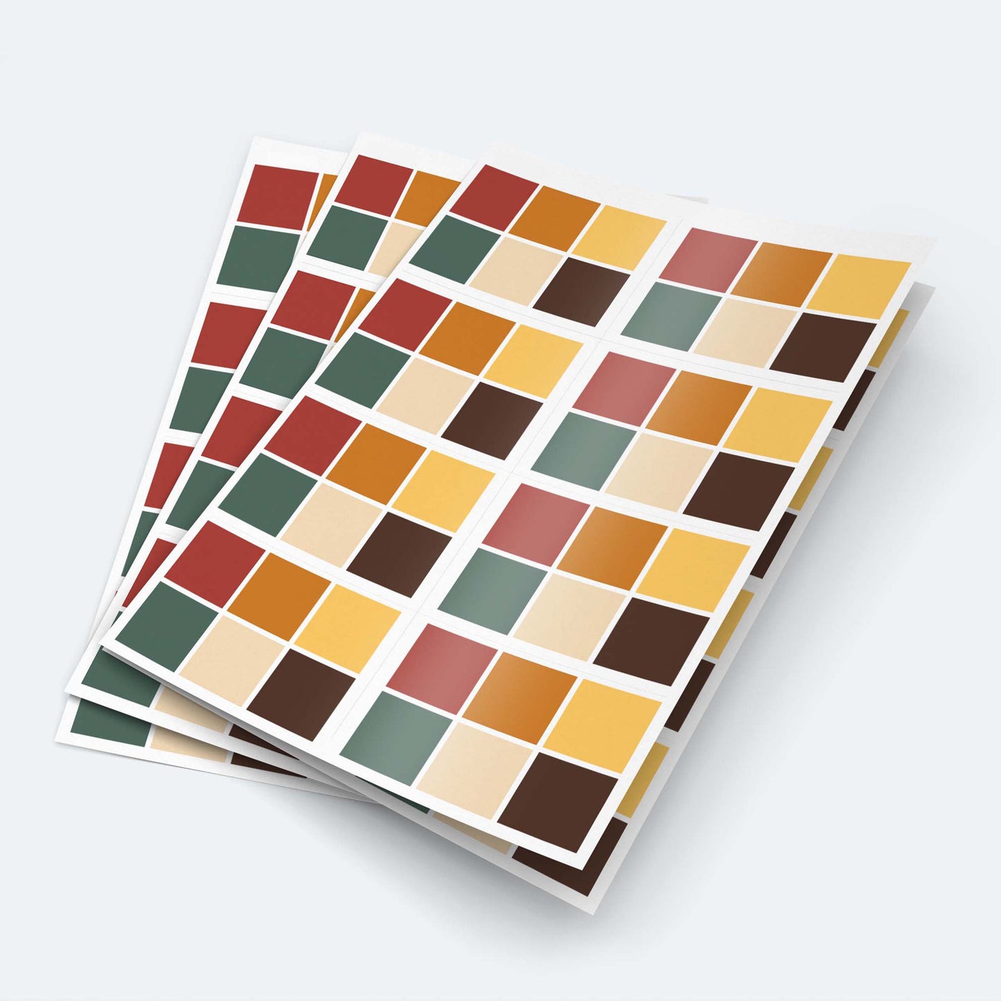 Paint Palettes PYO  - Boho Colours (Sheet of 8 palettes) Edible Icing Image, Edible Cake Image, ,printsoncakes